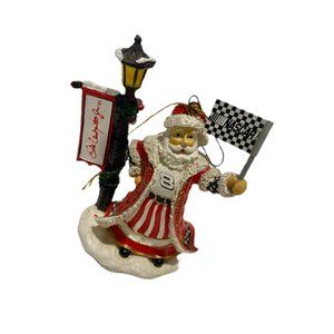 Dale Earnhardt Jr Santa Claus Ornament #8 1st Limited Series Christmas Lamp Post